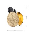 Motif K1 Guld pendellampe - Ø20 cm, E27, 230V, uden lyskilde