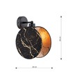 Motif K1 Marbel pendellampe - Ø20 cm, E27, 230V, uden lyskilde