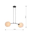 Motif 2 Naturlig pendellampe - Ø20 cm, E27, 230V, uden lyskilde