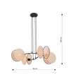 Motif 4 Naturlig pendellampe - Ø20 cm, E27, 230V, uden lyskilde