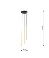 Selter 3 Premium Guld pendellampe - Ø2 cm, G9, 230V, uden lyskilde