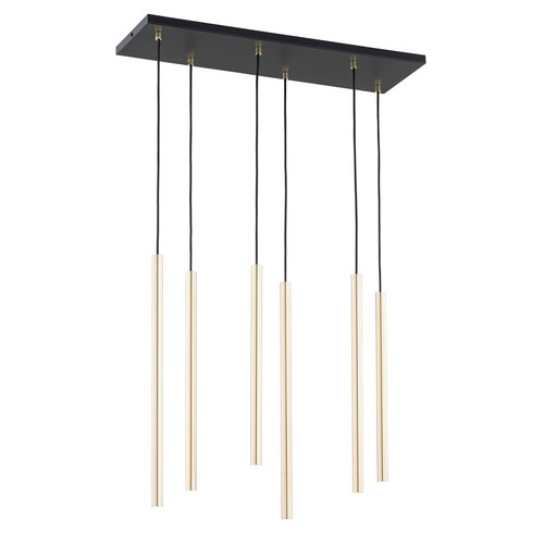 Selter 6 Guld pendellampe - Ø2 cm, G9, 230V, uden lyskilde
