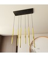 Selter 6 Guld pendellampe - Ø2 cm, G9, 230V, uden lyskilde
