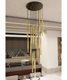 Selter 17 Premium Guld pendellampe - Ø2 cm, G9, 230V, uden lyskilde