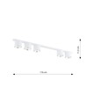 Nano 5 Hvid loftslampe - GU10 AR111, 230V, uden lyskilde
