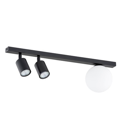 Baster 3 Sort loftslampe - Ø14 cm, GU10 & E14, 230V, uden lyskilde