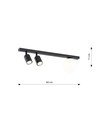 Baster 3 Sort loftslampe - Ø14 cm, GU10 & E14, 230V, uden lyskilde