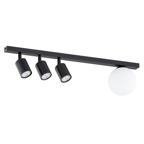 Baster 4 Sort loftslampe - Ø14 cm, GU10 & E14, 230V, uden lyskilde