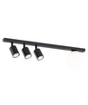 Baster 4 Sort loftslampe - Ø14 cm, GU10 & E14, 230V, uden lyskilde