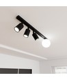 Baster 4 Sort loftslampe - Ø14 cm, GU10 & E14, 230V, uden lyskilde