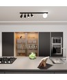Baster 5 Sort loftslampe - Ø14 cm, GU10 & E14, 230V, uden lyskilde