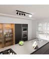 Baster 5 Sort loftslampe - Ø14 cm, GU10 & E14, 230V, uden lyskilde