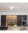 Baster 3 Hvid loftslampe - Ø14 cm, GU10 & E14, 230V, uden lyskilde
