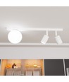 Baster 3 Hvid loftslampe - Ø14 cm, GU10 & E14, 230V, uden lyskilde