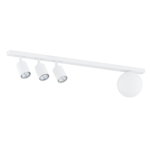 Baster 4 Hvid loftslampe - Ø14 cm, GU10 & E14, 230V, uden lyskilde