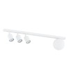 Baster 4 Hvid loftslampe - Ø14 cm, GU10 & E14, 230V, uden lyskilde