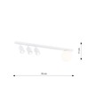 Baster 4 Hvid loftslampe - Ø14 cm, GU10 & E14, 230V, uden lyskilde