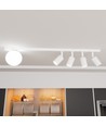 Baster 5 Hvid loftslampe - Ø14 cm, GU10 & E14, 230V, uden lyskilde