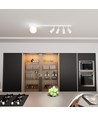 Baster 5 Hvid loftslampe - Ø14 cm, GU10 & E14, 230V, uden lyskilde