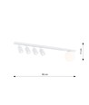 Baster 5 Hvid loftslampe - Ø14 cm, GU10 & E14, 230V, uden lyskilde
