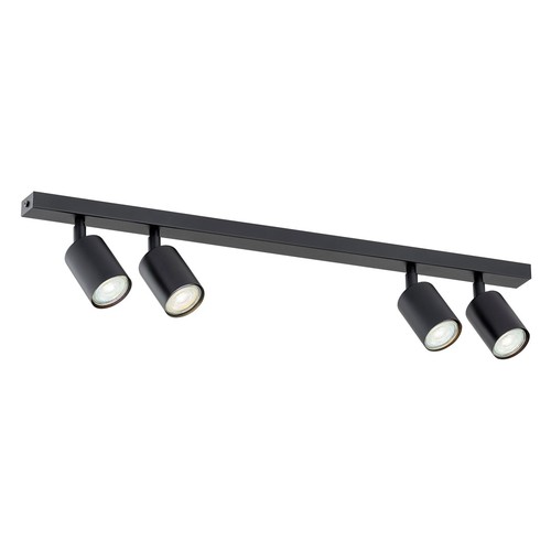 Flash 4 Sort loftslampe - GU10, 230V, uden lyskilde