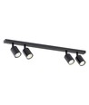 Flash 4 Sort loftslampe - GU10, 230V, uden lyskilde