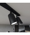 Flash 4 Sort loftslampe - GU10, 230V, uden lyskilde