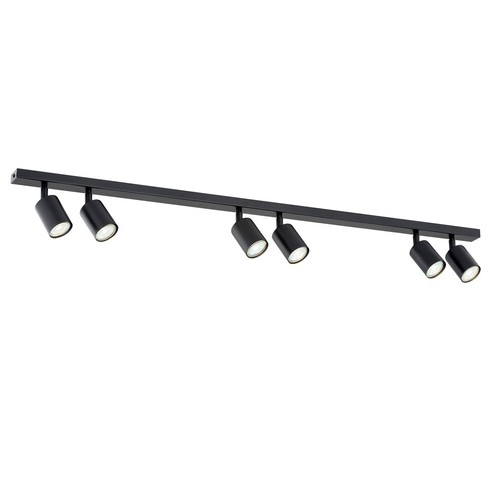 Flash 6 Sort loftslampe - GU10, 230V, uden lyskilde