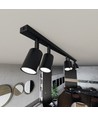 Flash 6 Sort loftslampe - GU10, 230V, uden lyskilde
