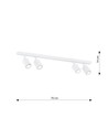 Flash 4 Hvid loftslampe - GU10, 230V, uden lyskilde