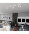 Flash 6 Hvid loftslampe - GU10, 230V, uden lyskilde
