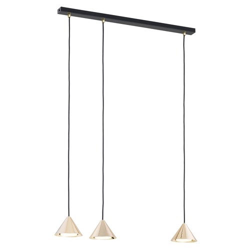 Elit 3 Sort/Guld pendellampe - GX53, 230V, uden lyskilde