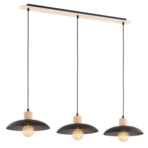 Kobe 3 Sort lysekrone - Ø30 cm, E27, 230V, uden lyskilde