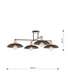 Kobe 4 Sort lysekrone - Ø30 cm, E27, 230V, uden lyskilde