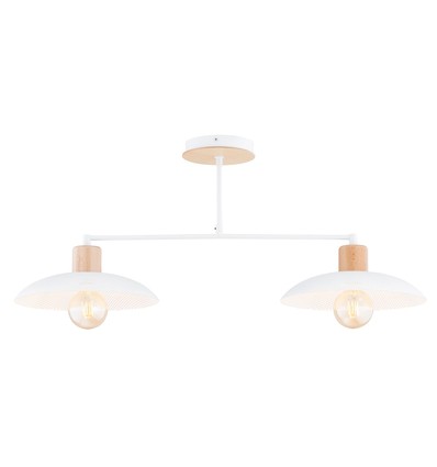 Kobe 2 Hvid lysekrone - Ø30 cm, E27, 230V, uden lyskilde