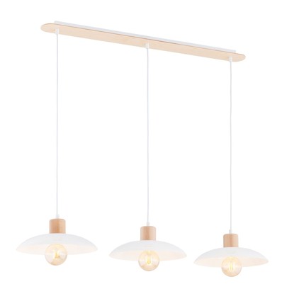 Kobe 3 Hvid lysekrone - Ø30 cm, E27, 230V, uden lyskilde