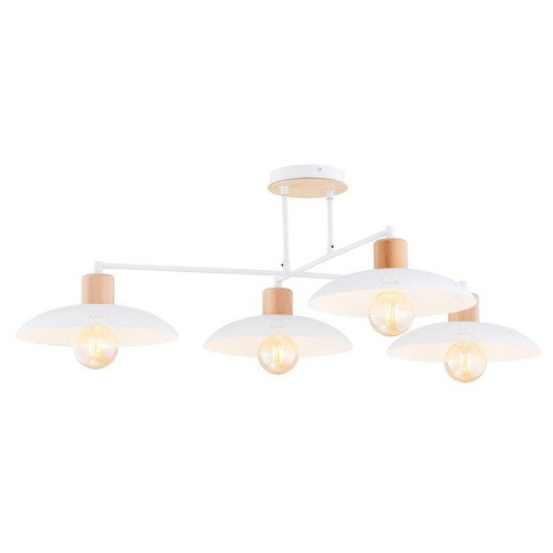Kobe 4 Hvid lysekrone - Ø30 cm, E27, 230V, uden lyskilde