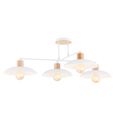 Kobe 4 Hvid lysekrone - Ø30 cm, E27, 230V, uden lyskilde