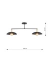 Spirit 2 Sort lysekrone - Ø30 cm, E27, 230V, uden lyskilde