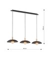 Spirit 3 Sort lysekrone - Ø30 cm, E27, 230V, uden lyskilde