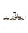 Spirit 4 Sort lysekrone - Ø30 cm, E27, 230V, uden lyskilde
