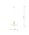 Spirit 1 Hvid lysekrone - Ø30 cm, E27, 230V, uden lyskilde