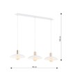 Spirit 3 Hvid lysekrone - Ø30 cm, E27, 230V, uden lyskilde