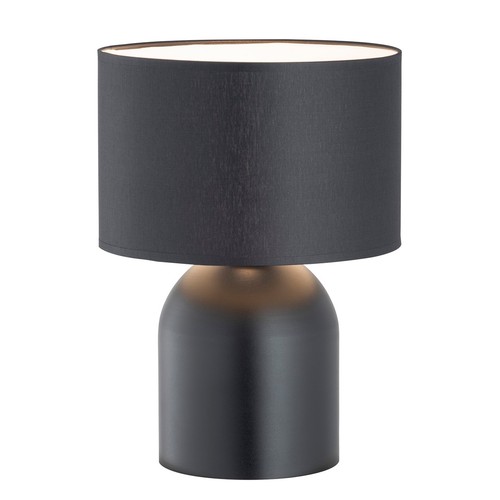Aspen LN1 Sort/Hvid bordlampe - Ø25 cm, E27, 230V, uden lyskilde