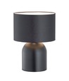 Aspen LN1 Sort/Hvid bordlampe - Ø25 cm, E27, 230V, uden lyskilde