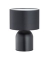 Aspen LN1 Sort/Hvid bordlampe - Ø25 cm, E27, 230V, uden lyskilde