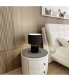 Aspen LN1 Sort/Hvid bordlampe - Ø25 cm, E27, 230V, uden lyskilde