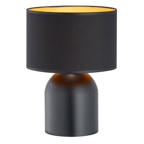 Aspen LN1 Sort/Guld bordlampe - Ø25 cm, E27, 230V, uden lyskilde