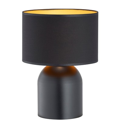 Aspen LN1 Sort/Guld bordlampe - Ø25 cm, E27, 230V, uden lyskilde