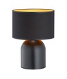 Aspen LN1 Sort/Guld bordlampe - Ø25 cm, E27, 230V, uden lyskilde